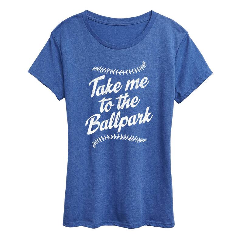 【送料無料】 ライセンス キャラクター レディース Tシャツ トップス Women's Take Me To The Ballpark Graphic Tee Heather Royal Blue