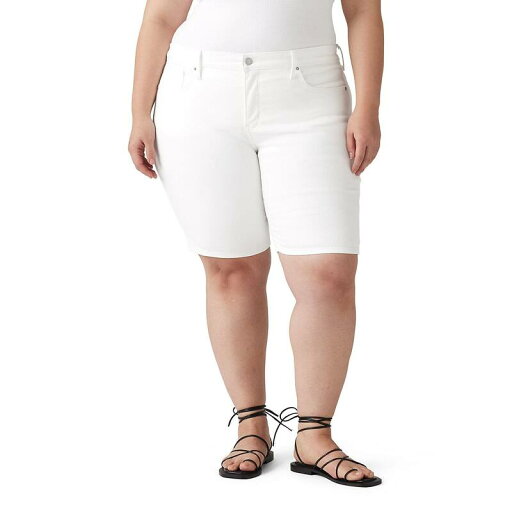 【送料無料】 リーバイス レディース ハーフパンツ・ショーツ ボトムス Plus Size Levi's Classic Denim Bermuda Shorts Chalk White 【送料無料】 リーバイス レディース ハーフパンツ・ショーツ ボトムス Plus Size Levi's Classic Denim Bermuda Shorts Chalk White