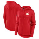【送料無料】 ファナティクス レディース ジャケット・ブルゾン アウター Women's Fanatics Red Calgary Flames Authent...