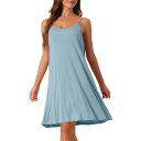 【送料無料】 cheibear レディース ナイトウェア アンダーウェア Womens Nightgown Sleeveless Sleepwear Spagh...