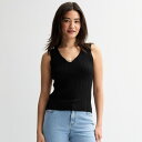 【送料無料】 タリア ソディ レディース ニット・セーター アウター Women's Thalia Sodi Ribbed Sweater Tank Top Black