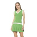 【送料無料】 アレクシアアドマー レディース ワンピース トップス Women's ALEXIA ADMOR Venus V-Neck Dropped Waist Knit Tennis Dress Green(4)