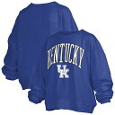 【送料無料】 プレスボックス レディース Tシャツ トップス Women's Pressbox Royal Kentucky Wildcats Janise A...
