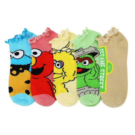 【送料無料】 ライセンス キャラクター レディース 靴下 アンダーウェア Women's 5-Pack Sesame Street Elmo Big Bird & Friends Ankle Socks Sesame Street Ankle 【送料無料】 ライセンス キャラクター レディース 靴下 アンダーウェア Women's 5-Pack Sesame Street Elmo Big Bird & Friends Ankle Socks Sesame Street Ankle