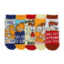【送料無料】 ライセンス キャラクター レディース 靴下 アンダーウェア Women's 5-Pack Garfield & Odie Cattitude An...