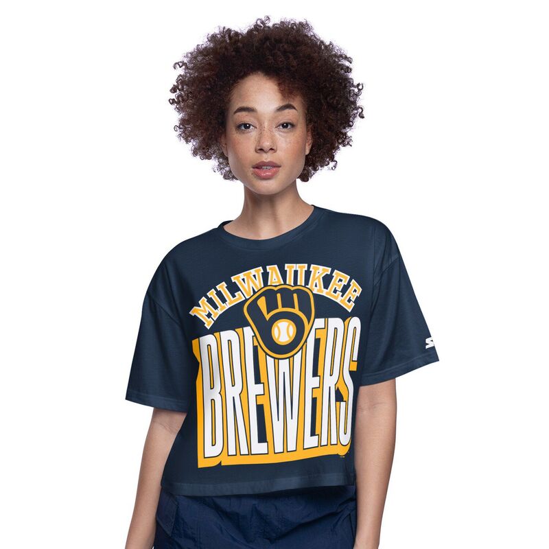【送料無料】 スターター レディース Tシャツ トップス Women's Starter Navy 