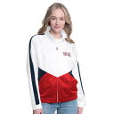 【送料無料】 カール バンクス レディース ジャケット・ブルゾン アウター Women's G-III Sports by Carl Banks White/Navy Boston Red Sox Rally Rhinestone Raglan Full-Zip Track Jacket Rsx White
