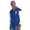 【送料無料】 カール バンクス メンズ ジャケット・ブルゾン アウター Men's G-III Sports by Carl Banks Royal Texas Rangers Recruit Commemorative Full-Snap Varsity Jacket Rgr Blue