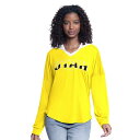 【送料無料】 ジースリー フォーハー バイ カール バンクス レディース Tシャツ トップス Women's G-III 4Her by Carl Banks Gold Utah Jazz Bench Player Oversized Long Sleeve Hooded Top Jaz Gold(4)