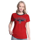 【送料無料】 ジースリー フォーハー バイ カール バンクス レディース Tシャツ トップス Women'sG-III 4Her by Carl Banks Red Boston Red Sox Pitch T-Shirt Rsx Red