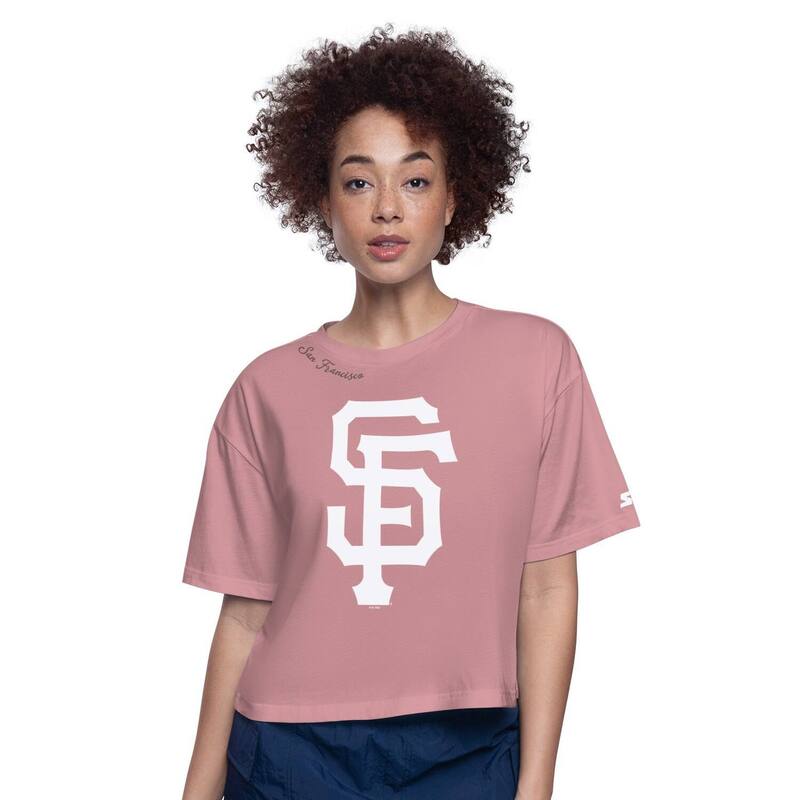 【送料無料】 スターター レディース Tシャツ トップス Women's Starter Pink 