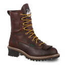 【送料無料】 ジョージアブーツ メンズ ブーツ・レインブーツ シューズ Georgia Boots Logger Men's Waterproof Steel Toe Work Boots Chocolate
