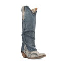 【送料無料】 ディンゴ レディース ブーツ・レインブーツ シューズ Dingo Shabby Women's Leather Boots Blue