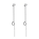 【送料無料】 アンブランデッド レディース ピアス・イヤリング アクセサリー Sterling Silver Diamond Drop Earrings Sterling(4)