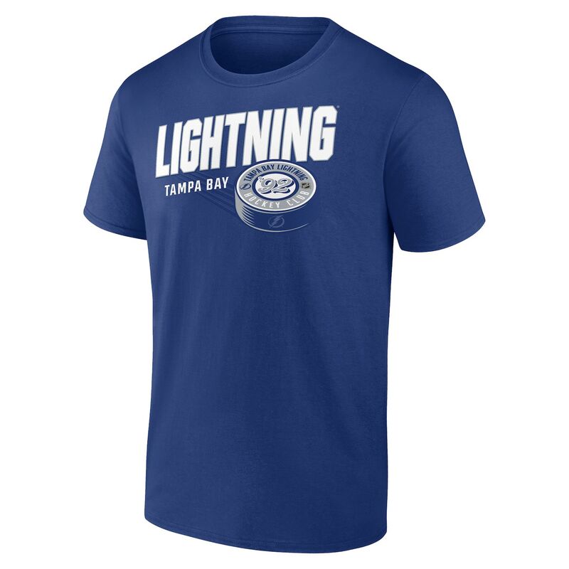 ファナティクス メンズ トップス Tシャツ Men's Fanatics Tampa Bay Lightning NHL Biscuit Puck Tee L..