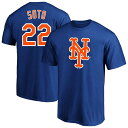【送料無料】 プロファイル メンズ Tシャツ トップス Men's Profile Juan Soto Royal New York Mets Big & Tall Name & Number T-Shirt Met Blue