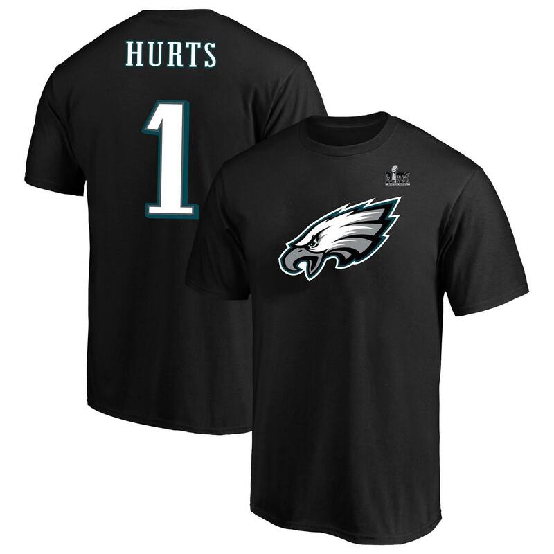̵ եʥƥ  T ȥåץ Men's Fanatics Jalen Hurts Black Philadel...