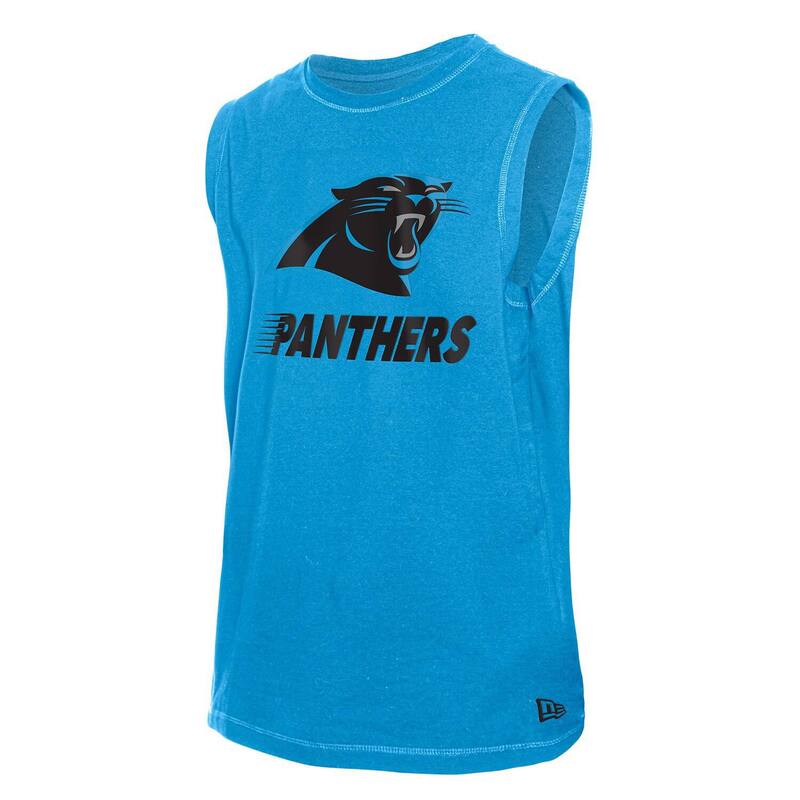 【送料無料】 ニューエラ メンズ Tシャツ トップス Men's New Era Blue Carolina Panthers Leisure Collection Tank Top Pth Blue