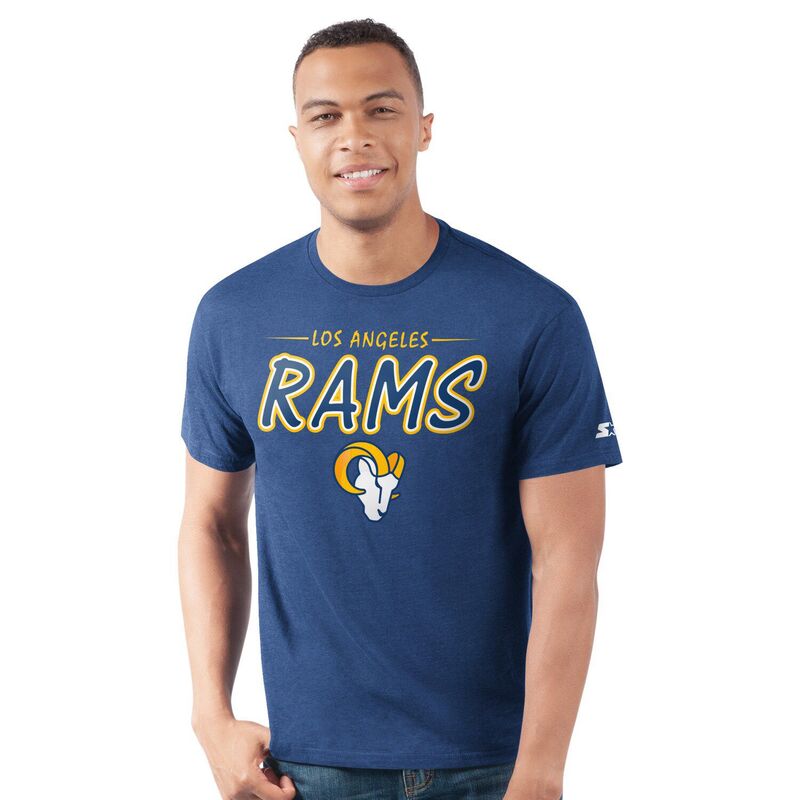 【送料無料】 スターター メンズ Tシャツ トップス Men's Starter Royal Los Angeles Rams Prime Time T-Shirt Lar Blue