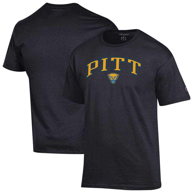 ̵ ԥ  T ȥåץ Men'sChampion Black Pitt Panthers Arched L...