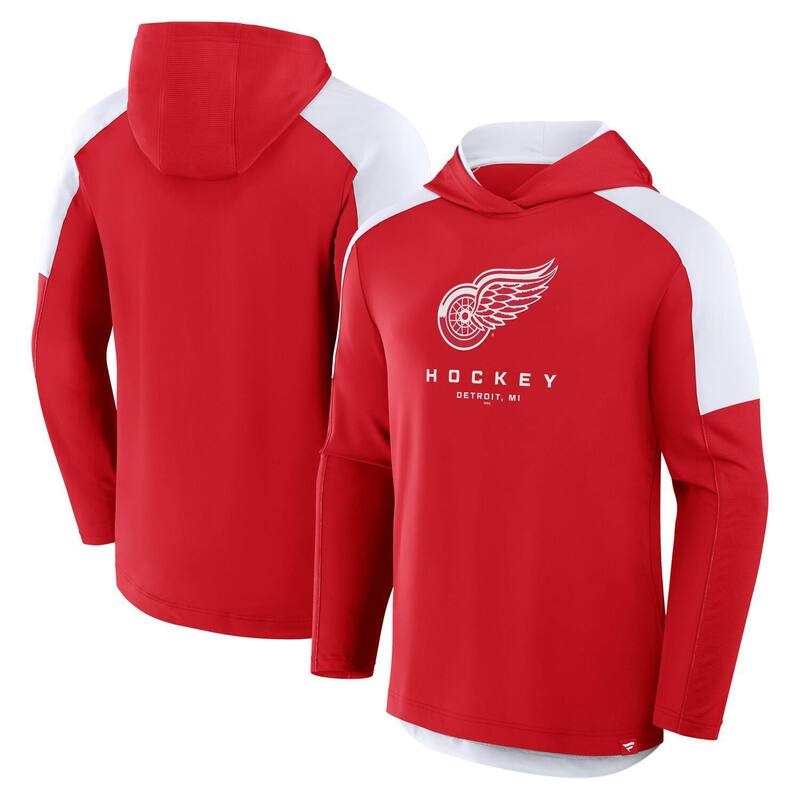 【送料無料】 ファナティクス メンズ Tシャツ トップス Men's Fanatics Red Detroit Red Wings Meta Game Transitional Pullover Hoodie Rdw Red