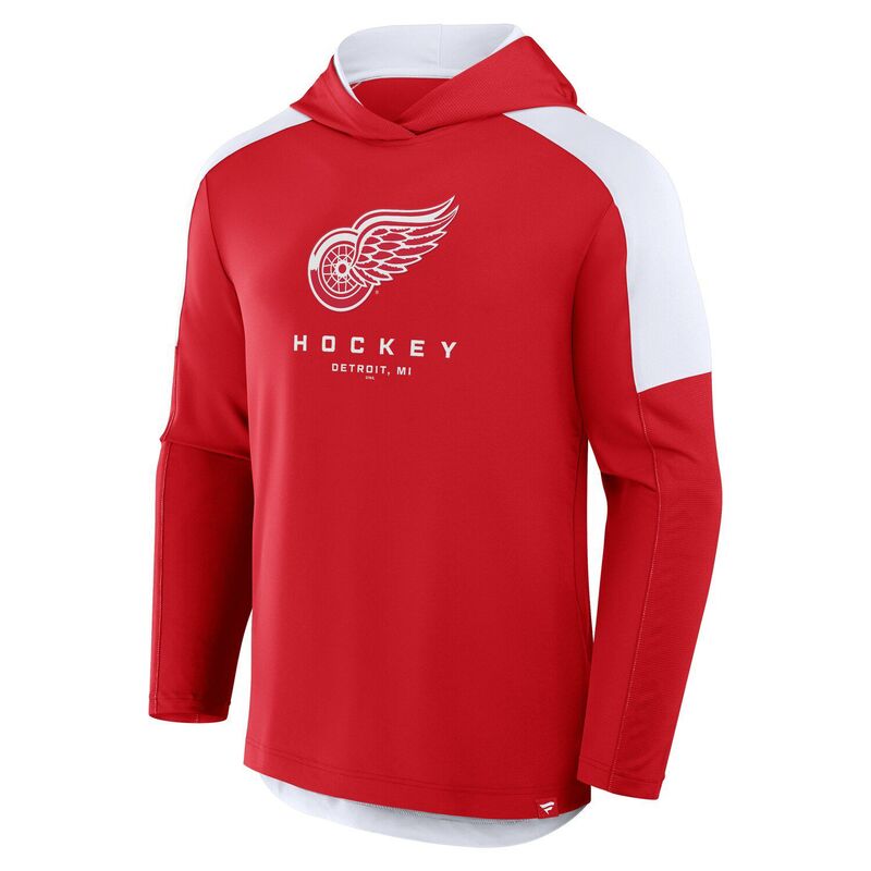 【送料無料】 ファナティクス メンズ Tシャツ トップス Men's Fanatics Red Detroit Red Wings Meta Game Transitional Pullover Hoodie Rdw Red