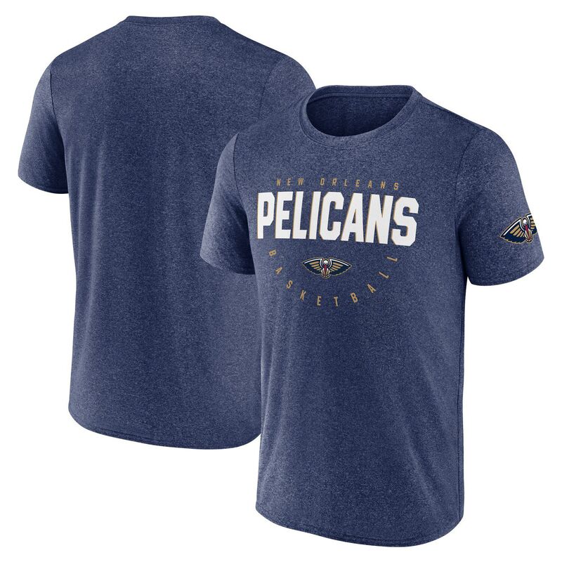 ̵ ֥ǥå  T ȥåץ Men's Heather Navy New Orleans Pelicans ...