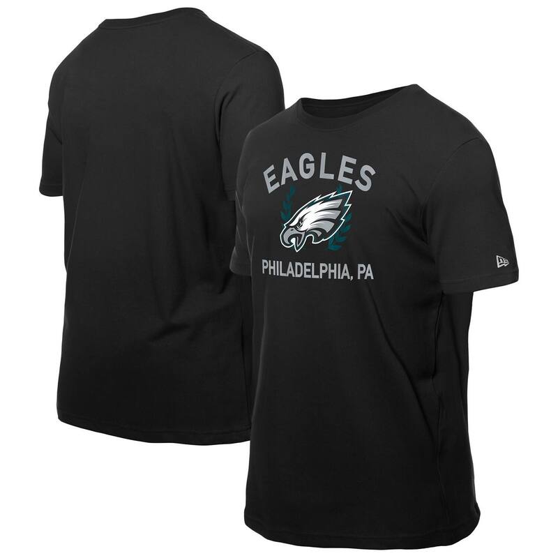 ̵ ˥塼  T ȥåץ Men's New Era Black Philadelphia Eagles 202...