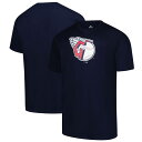 【送料無料】 プロファイル メンズ Tシャツ トップス Men's Profile Navy Cleveland Guardians Big & Tall Primary Logo T-Shirt Grd Navy