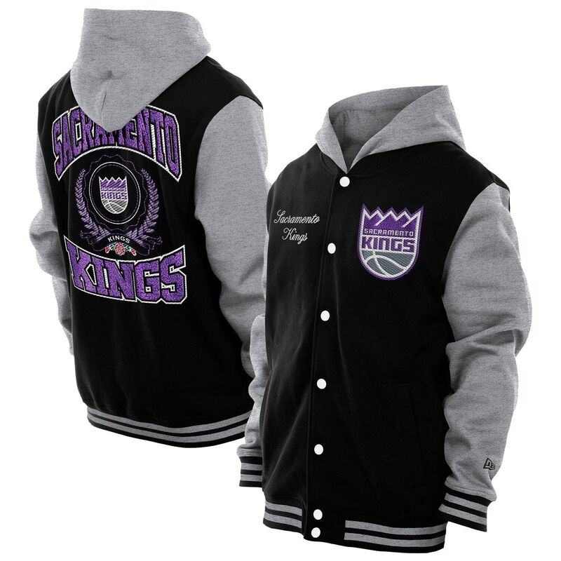 ̵ ˥塼  㥱åȡ֥륾  Men's New Era Black Sacramento Kings ...