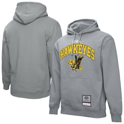 【送料無料】 ミッチェル&ネス メンズ Tシャツ トップス Men's Mitchell & Ness Heather Gray Iowa Hawkeyes Classic Arch Pullover Hoodie Iwa Grey 【送料無料】 ミッチェル&ネス メンズ Tシャツ トップス Men's Mitchell & Ness Heather Gray Iowa Hawkeyes Classic Arch Pullover Hoodie Iwa Grey