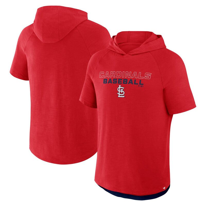 ReVida ŷԾŹ㤨֥եʥƥ  ȥåץ T ѡ Men's Fanatics Red St. Louis Cardinals Clubhouse Optimal Play Raglan Short Sleeve Pullover Hoodie Crd Red åɡפβǤʤ13,980ߤˤʤޤ