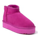【送料無料】 ディアフォームズ レディース サンダル シューズ Fireside by Dearfoams Kingston Women's Shearling Platform Slippers Mystic Purple(4)
