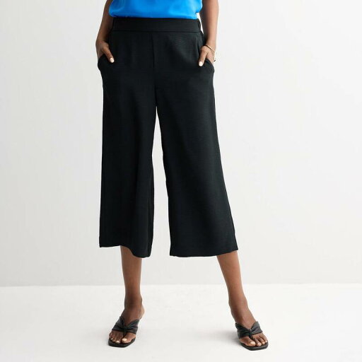 【送料無料】 ナインウェスト レディース カジュアルパンツ ボトムス Petite Nine West Airflow Pull-On Wide Leg Crop Pants Black 【送料無料】 ナインウェスト レディース カジュアルパンツ ボトムス Petite Nine West Airflow Pull-On Wide Leg Crop Pants Black