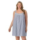 【送料無料】 ドレイパージェームス レディース ナイトウェア アンダーウェア Plus Size Draper James Seersucker Chemise...