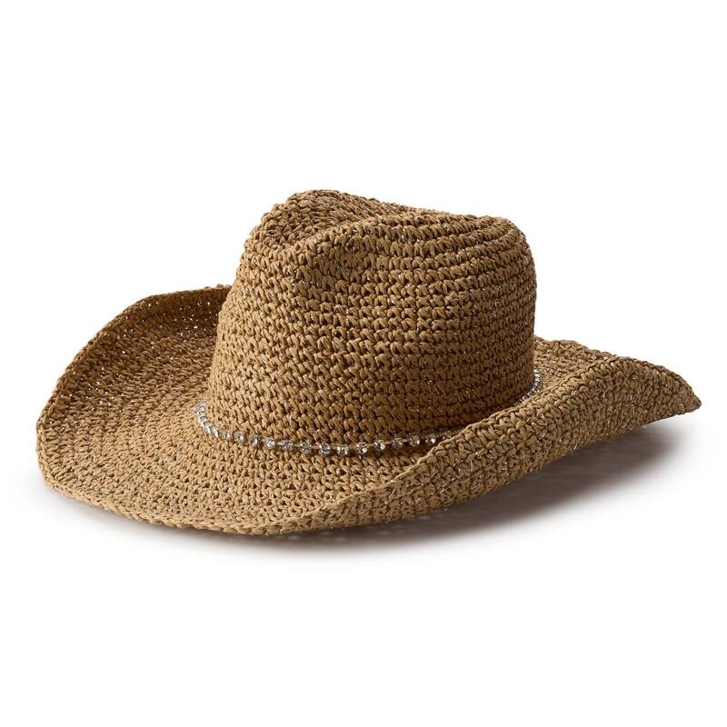 【送料無料】 ソノマ レディース 帽子 アクセサリー Women's Sonoma Goods For Life Rhinestone Cowboy Hat Natural