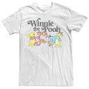 【送料無料】 ディズニー レディース Tシャツ トップス Disney's Winnie The Pooh Juniors' Neon Group Shot Graphic Tee White(4)