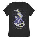 【送料無料】 ライセンス キャラクター レディース Tシャツ トップス Juniors' Pokemon Legendary Dragon Miraidon Graphic Tee Black