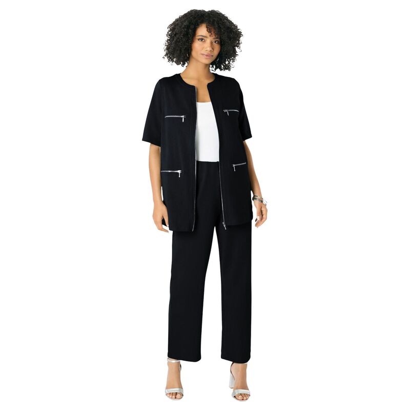 ReVida ŷԾŹ㤨֥ޥ ǥ ܥȥॹ 奢ѥ ץ饹 ѥ åץ Roaman's Women's Plusize French Terry Cropped Pant Black ֥åפβǤʤ18,980ߤˤʤޤ