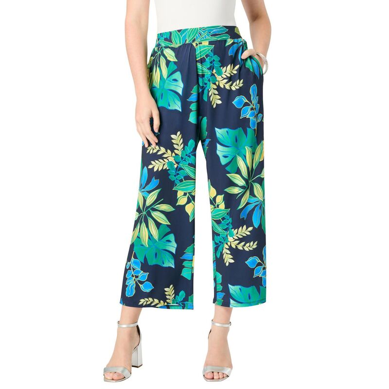 ReVida ŷԾŹ㤨֥ޥ ǥ ܥȥॹ 奢ѥ ץ饹 åץ Roaman's Women's Plusize Ultrasmooth Fabricropped Pant Navy Leafy Tropical ͥӡפβǤʤ13,980ߤˤʤޤ