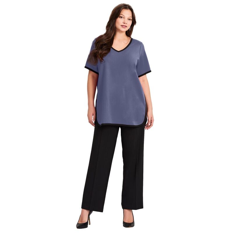 アベニュー レディース トップス シャツ プラスサイズ コントラスト Avenue Women's Plusize Contrastee Deep Dusk