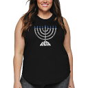 【送料無料】 エルエーポップアート レディース Tシャツ トップス Menorah - Women's Plus Size Word Art Tank Top ...