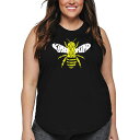 【送料無料】 エルエーポップアート レディース Tシャツ トップス Women's Plus Size Word Art Tank Top - Bee Kind...