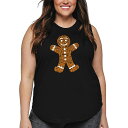 【送料無料】 エルエーポップアート レディース Tシャツ トップス Gingerbread - Women's Plus Size Word Art Tank ...