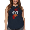 【送料無料】 エルエーポップアート レディース Tシャツ トップス Turkey Face - Women's Plus Size Word Art Tank ...