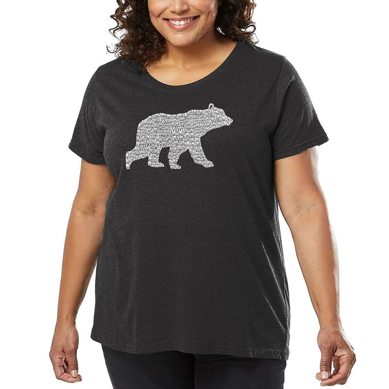 ̵ 륨ݥåץ ǥ T ȥåץ Women's Plus Size Word Art T-shirt -...