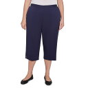 【送料無料】 アルフレッド ダナー レディース カジュアルパンツ ボトムス Plus Size Alfred Dunner Star Studded Capri...