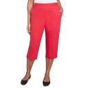 【送料無料】 アルフレッド ダナー レディース カジュアルパンツ ボトムス Women's Alfred Dunner Star Studded Capri P...