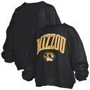 【送料無料】 プレスボックス レディース Tシャツ トップス Women's Pressbox Black Missouri Tigers Janise Arc...