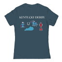 【送料無料】 アンブランデッド レディース Tシャツ トップス Juniors' Kentucky Derby Horizontal Logo Draw Ico...